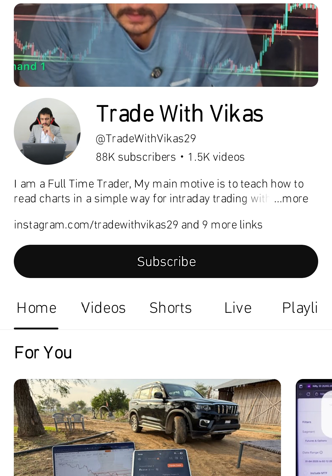 Recorded full course intraday option Hedging and scalping red with Vikas