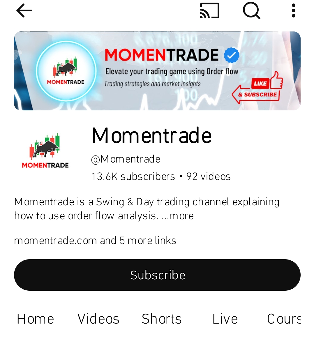 Momentrade Order flow Mentorship full course